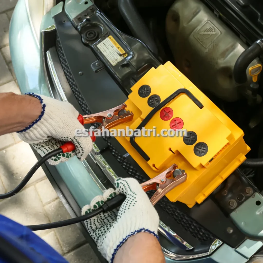 امداد باتری شبانه روزی خودروهای ایرانی در اصفهان